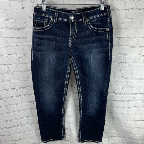 Silver Jeans Suki Dark Wash Skinny - Picture 2 of 7